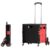 Akozon Folding Shopping Cart Silent Brake Wheel Shopping Cart for Books (6)