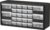 Akro-Mils 26-Drawer Plastic Storage Cabinet, 20″W x 6″D x 10″H, Black