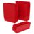 Akro-Mils 30120 Heavy Duty Plastic Shelf Bins, 12″x 4″x 4″, Red, 24-Pack