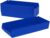 Akro-Mils 30174 Heavy Duty Plastic Shelf Bins, 24″x 11″x 4″, Blue, 6-Pk