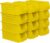 Akro-Mils 30224 AkroBins Plastic Storage Bins, Space-Saving Stackable Bins for Garage, Pantry, Craft Organization, 11″ L x 4″ W x 4″ H, Yellow, 12-Pack