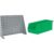 Akro-Mils 98600: Steel Louvered Panel for Work Bench, 28x8x20, Grey & 30234 AkroBins, 15x5x5, Stone, 12-Pack