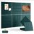 AkuDecor 1/2″ Thick Cork Board for Office, 6 Pack Felt Wall Tiles -28″x18″ with Safe Adhesive Tabs, Large Bulletin Board, Push Pin Board Organizer Wall – Forest Green