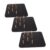 Alasum 3pcs Black Felt Bulletin Board Home and Office Cubicles Easy Setup Felt Memo Display Board Versatile Organization Photo Display