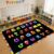 AlaTyche 6’7”x8’7” ABC Black Classroom Rug, Daycare Rugs for Classroom, Large Classroom Rugs Elementary, Preschool Rugs for Children, Kindergarten Educational Rug for Classroom