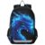 ALAZA Abstract Blue Fiery Dragon Black School Backpacks for Girls Boys Kids Middle High Schoolbag Lightweight Bookbag Large Capacity Multiple Pockets Laptop Backpack for Women Men