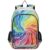 ALAZA Abstract Colorful Tie School Backpacks for Girls Boys Kids Middle High Schoolbag Lightweight Bookbag Large Capacity Multiple Pockets Laptop Backpack for Women Men