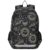 ALAZA Black Gold Sun Pattern School Backpacks for Girls Boys Kids Middle High Schoolbag Lightweight Bookbag Large Capacity Multiple Pockets Laptop Backpack for Women Men