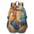 ALAZA Colorful Rooster Backpack with Mulitiple Pockets for School Travel Outdoor College, 17.5 inch Laptop Backpack for Men and Women