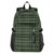 ALAZA Dark Green Gold Plaid Pattern Backpack Travel Laptop Backpack Purse for Women Men Teens Girls School Bag College Bookbag Water Resistant Casual Daypack