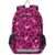 ALAZA Hot Pink Leopard Skin School Backpacks for Girls Boys Kids Middle High Schoolbag Lightweight Bookbag Large Capacity Multiple Pockets Laptop Backpack for Women Men