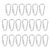 AlcheLHymist 20pcs Bird Foot Rings, Stainless Steel Parrot Leg Rings, Bite Bird Training Leash Rings with Screw Lock, for Parrot Toy Accessories and Flying Anklet Links (Small 8/3.14in)