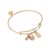 Alex and Ani Here for the Drama! Popcorn & Ticket EWB | Movie Night Gift | Shiny Gold, Brass, Enamel | Movie Night Jewelry | Cinema Lover Gift