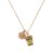 ALEX AND ANI Matcha Girlie Necklace | Iced Matcha Charm Opens to Crystal Ice Cubes with Cherry Blossom | Gold-Plated & Enamel | Charm Necklace | Coffee & Tea Lover Gift