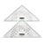 ALFYRCFT Chart Drawing Triangle Ruler Protractor for Navigation Plotting