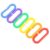 Alianm Plastic C Clips Hooks Chain Links 800Pcs Plastic C-Clips Hooks Bright Bird-Safe Connecting Links for Small Parrots Parakeets Cage Perch Hanging Chain Accessories