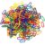 Alianm Plastic C Clips Hooks Chain Links 800Pcs Plastic Chain Links Colorful Bird Chain Accessories Parrot Chewing Links for Cage Decoration Parakeets Cockatiels
