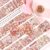 Alideco Decorative Adhesive Tapes Small Mochi Wolfberry Washi Tape Great for Bullet Journal Supplies, Arts, Scrapbook, DIY Crafts, Planners (hutaojiazi)