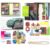 Alideco Vintage Gift Set, Floral Scrapbook Kit with Washi Tape Stickers