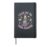 Alien Reading Book Lover Space Reader Librarian Hardcover Journal, Black