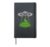 Alien St Patricks Day UFO Abduction Clover Shamrock Lucky Hardcover Journal, Black