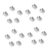 Alipis 30pcs Heavy Duty Metal Shelf Clips with Adjustable Bracket Supports Iron Shelf Pegs in Cabinets Silver Finish Tool-Free Adjustment Prevents Slipping for Office Environments