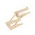 Alipis Ergonomic Wooden Laptop Stand Holder for Notebook Computer with Khaki Finish, Designed to Raise Screen Height and Reduce Neck and Back, for Daily Use and Office