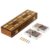 A LIST PRODUCTS Sheesham Wood Cribbage Board Set – 2 Decks of Playing Cards | 6 Solid Brass Pegs | Wooden Strategy Game | 10 x 3 x 2.75 Inch