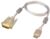 All4u BC 197 HDMI Cable (HDMI Male 19P to DVI Male 18+1P with Ferrite) 1 m Transparent