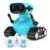 ALLCELE Robot Toys, Rechargeable RC Robots for Kids Boys, Remote Control Toy with Music and LED Eyes, Gift for Children Age 3 Years and Up – Blue