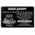 ALMAGEMSUS Personalized Aluminum Wallet Card for Dad, Custom Ultrasound Photo Wallet Insert, Dear Daddy Though My Tiny Hands Have Yet To Touch Yours Our Hearts Beat In Sync, Gift for New Dad
