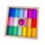 Almencla Children Building Blocks Wooden Stacking Toy Acrylic Block Set Puzzle Rainbow Translucent Pieces Beech Wood Construction Suitable for Preschool