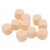 Alomejor 30PCS Dice Set 6 Sided Plastic Game Dice 16 X 16 X 16mm Round Corner DIY for Board Games Math Learning Classroom Crafts Teachers Students Families (Beige)