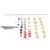Alomejor Flute Repair Kit, DIY Maintenance Tools Set with Metal Pads for Flute Care