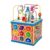 Alomejor Large Wooden Bead Maze Activity Cube, Multifunctional Educational Toy with Counting Beads for Toddlers