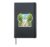 Alpaca Jogging In Nature Park Trail Cartoon Running Design Hardcover Journal, Black