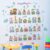 Alphabet Train Wall Decals Color Letter ABC Educational Wall Stickers Peel and Stick Animals Train décor for Kids Toddlers Classroom Playroom Bedroom Wall Decorations (Modern-2)