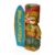 Alpine Corporation SLL2612SLR-HH Solar-Powered Tiki Statue with Lights, Solar Tropical Tiki Garden Statue, 12″ H, Multicolor