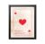 ALPINE INK CO. Ace of Hearts Canvas Poster – Bold Heart Design Wall Art – Motivational Quote for Bedroom, Office, or Studio – Affirmation Artwork – 18×24 Black Framed Canvas Print