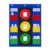 ALSLEA Behavior Chart for Classroom 26″H x 19″ W Student Behavior, Emotions, and Group Management Pocket Chart Stoplight Behavior Chart for Kids at Home with 35 Dry Erasable Cards