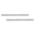 Alumicolor Flexible Stainless Steel Ruler w/Cork Back Value Pack, Silver, 18IN – Pack of 2