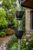 Aluminium Black Cup Rain Chain for Downspout, Flower Cup Design 8.5 feet