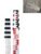 Aluminium Survey Staff Telescopic Measuring Pole Height Rod for Building