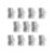 Aluminum Alloy Single Hole Pencil Sharpeners Pack of 30