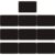 Aluminum Name Plate and DIY Engraving 10pcs Black Blank for Office