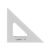 ALVIN – 10 inches Transparent Academic Acrylic Triangle Ruler 45/90 Degrees, Multipurpose Tool for Drafting, Design, and Architecture, Great for Machining and Woodworking