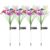 ALWBETHE 4 Pack Solar Lily Butterfly Garden Stake Lights Outdoor Decor