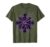 Alzheimers Awareness Glowing Puzzle Piece Design T-Shirt, Men, Olive Green, 3X-Large