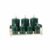Amagogo Ceramic Storage Jar Canister Set With Sealed Glass Lid Stackable Organizer countertop Jar Decorative Container Suitable for Household Modern Home, Dark Green