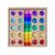 Amagogo Children Sensory Block Wooden Shape Sorter Matching with Light Transmitting Inserts and Fine Motor Skills Practice Suitable for Early Education playrooms Parent Child Play